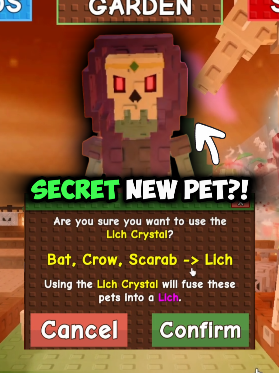 HOW TO GET THE NEW SECRET LICH PET!!! | Grow a Garden #fyp #fypシ #roblox #update #jandel #event #gag #growagarden #growagardenroblox #growagardenupdate #halloween #lich #pet #limited #crystal #lichcrystal #scarab #crow #bat #tutorial