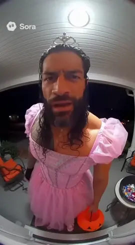 Roman Reigns on Halloween 🎃 #sora #sora2 #soraai #WWE #ai 