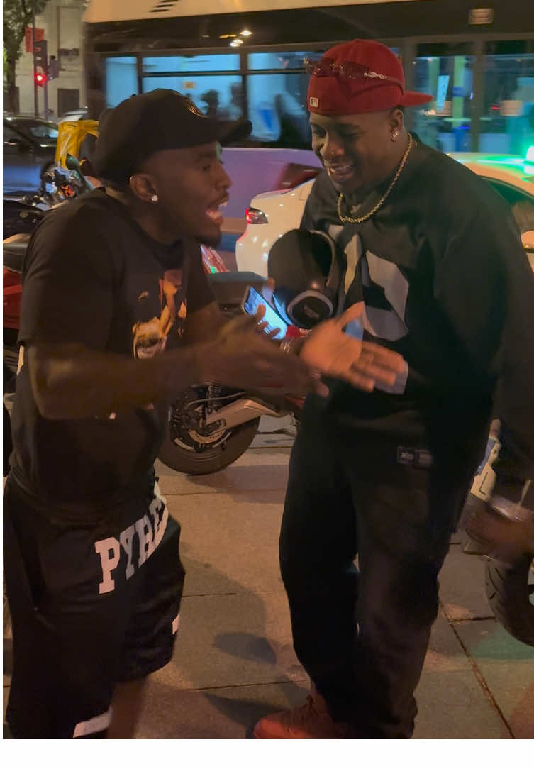 @Kai Cenat  Freestyle rap con colombiano en Madrid 🇪🇸 