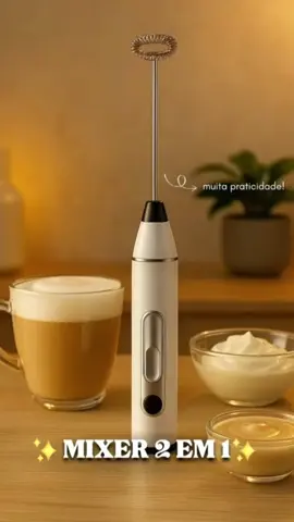 Batedor Misturador Mixer Elétrico 3 em 1. 🔗🍸 *Muito silencioso, contendo 3 velocidades para uso. *Bateria recarregável de longa duração para você usar diversas vezes ao longo do seu dia. comente eu quero ou chame no direct para receber o link! 🔗✨ #achadinhos #shopee #mixer #foryou #vaiprofycaramba 