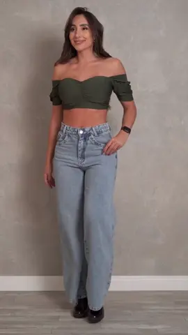 #Calça Jeans Feminina Wide Leg Shopee Gaven Cintura Alta Tecido Grosso Marmorizada Linha Premium