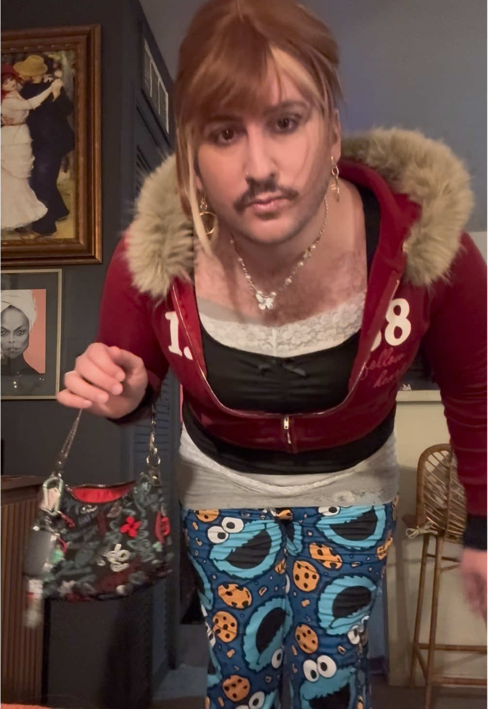 Happy Halloween from that one girl who got suspended for kicking another girl square in the chest #cookiemonsterpjs 