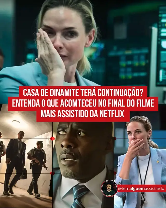 Casa de Dinamite, dirigido por Kathryn Bigelow, é um suspense político da Netflix que acompanha 18 minutos de tensão após a detecção de um míssil nuclear intercontinental rumo aos Estados Unidos. O filme mostra os esforços do governo de três perspectivas: a Casa Branca, o Comando Estratégico e o presidente, vivido por Idris Elba. No final, a narrativa alcança o momento crítico em que o presidente deve decidir sobre a retaliação nuclear. Enquanto o míssil se aproxima de Chicago, o filme corta abruptamente para o escuro, sem mostrar se a bomba detonou ou se houve retaliação. O espectador acompanha ações desesperadas de oficiais e civis, mas o destino das pessoas e da cidade permanece incerto, reforçando a tensão e a sensação de impotência diante do sistema nuclear. Segundo a diretora e o roteirista Noah Oppenheim, a escolha de deixar o final em aberto é intencional. O objetivo não é revelar culpados ou resultados, mas provocar reflexão sobre o poder concentrado nas mãos de poucos e a ameaça constante da proliferação nuclear. Não há planos confirmados para uma continuação; o filme funciona como um convite ao diálogo e à análise crítica, não como um thriller com resolução definitiva.