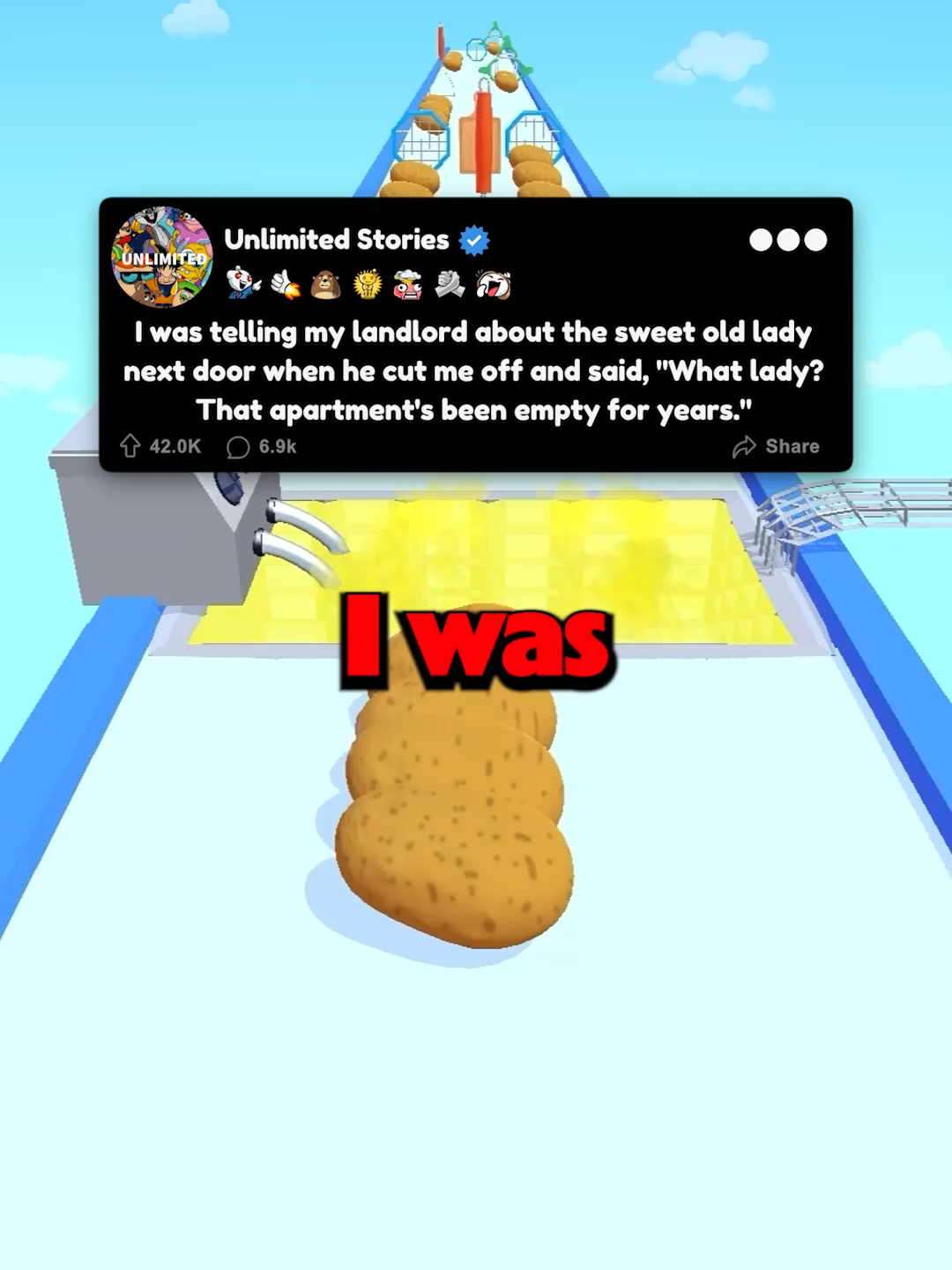 I was telling my landlord about the sweet old lady next door when he cut me off and said, 