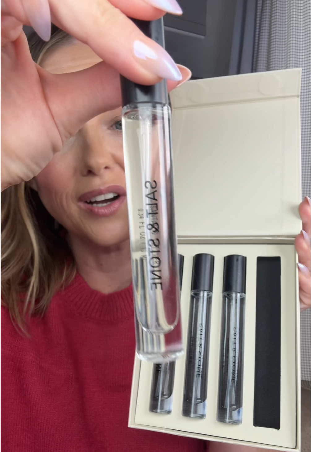 Discover your new favorite scent with the @SALT & STONE discovery set! My favorite, saffron & cedar, included! #saltandstone #saffronandcedar #fragrancegift #perfumetiktok #tiktokshopblackfriday 