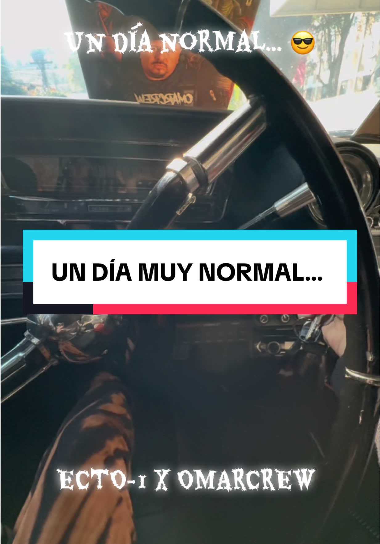 Un día muy normal rumbo al trabajo… 😎 ECTO-1 x OmarCrew #sinmiedoomarcrew #omarcrew #ghostbusters #ecto #ecto1 