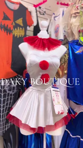 DISFRAZ IT 🤡🎈 INCLUYE:🕯️ 🎃Falda con tul  🎃Bustier  🎃Mangas  🎃Gargantilla  🎃Muñequeras  🎃Celcetas largas #Halloween #nezahualcoyotl #fyppppppppppppppppppppppp #boutique #payaso 