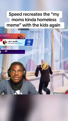 Speed recreates the “my moms kinda homeless meme” with the kids again  #Ishowspeed #fyp 