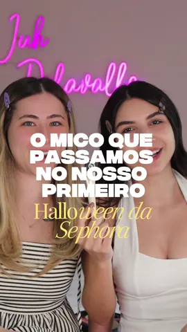 Depois do primeiro halloween e do mico que pagamos, aprendemos e agora as nossas fantasias são divonicas 🫢🫶🏻 #maquiagembrasil #halloweendasephora #halloween 