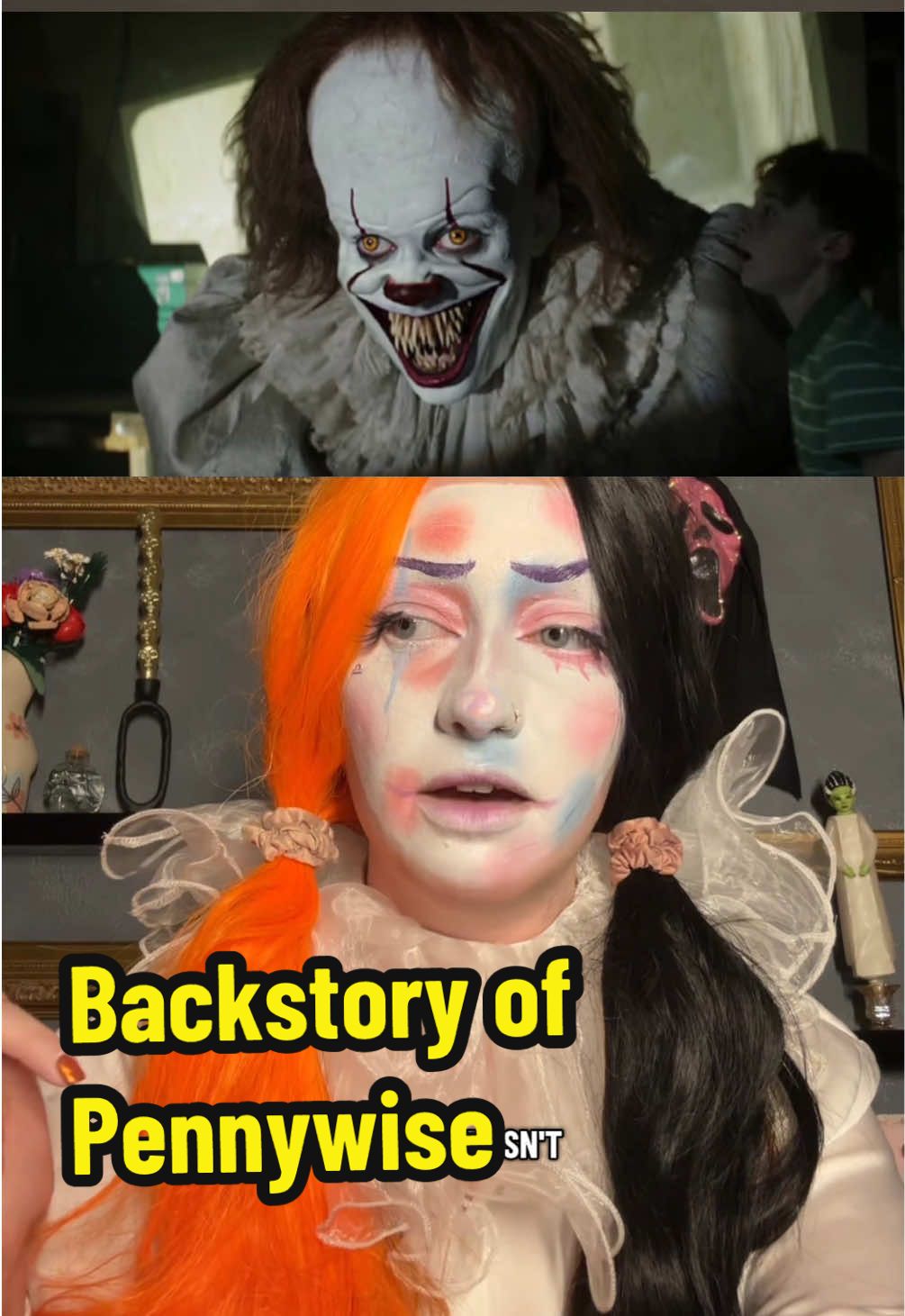 I can’t wait for welcome to derry to get into his backstory and continue showing him 27 years prior to the last #stephenkingsit #welcometoderry #pennywise #spookyseason #filmtok 