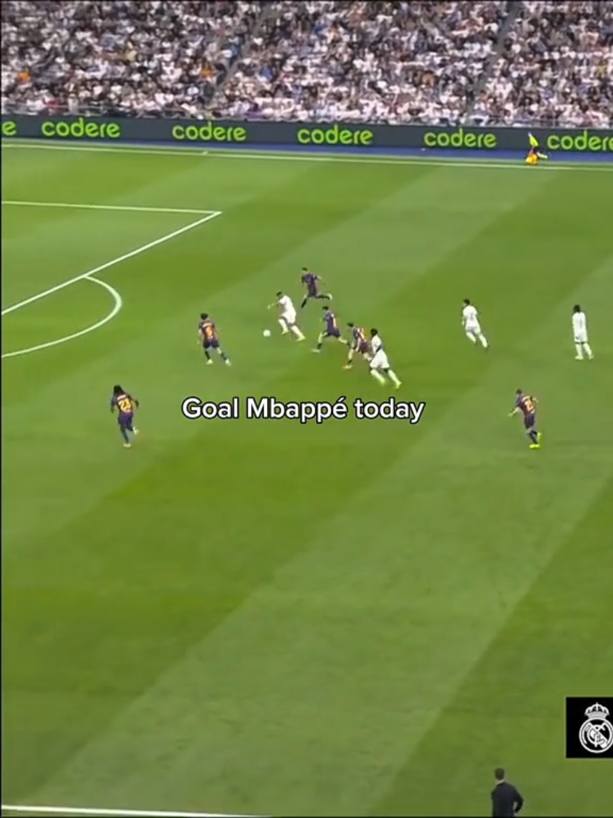Mbappé's magnificent goal today against FC Barcelona 26/10/2025 #mbappé #realmadrid #realmadridfans #foryou #viral 
