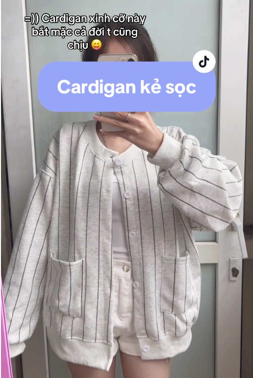 E áo cardigan k có điểm gì để chê 😭 #aokhoacnu #aokhoaccardigan #aocardigan #cardigan #outfitideas 