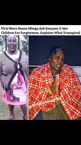 Viral Meru Mama Mboga Ask Kenyans & Her  Children For Forgiveness. Explains What Transpired 
