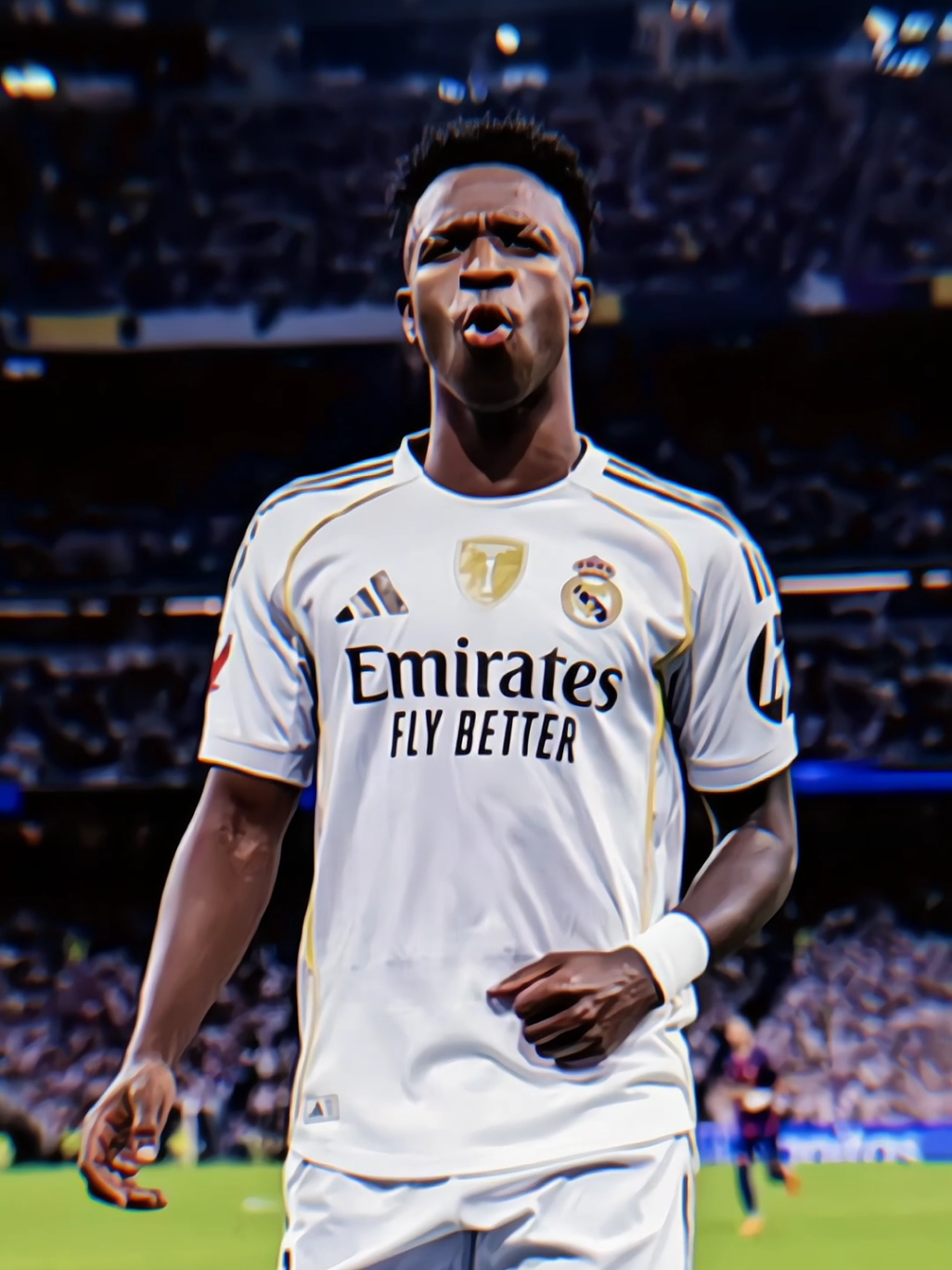 Vinicius Jr. menyindir dan mengejek Lamine Yamal  setelah Real Madrid mengalahkan Barcelona 2-1 di El Clasico tadi malam. Ketegangan memuncak saat peluit akhir, di mana Vinicius dan beberapa pemain Madrid lainnya terlibat konfrontasi dengan Yamal, diduga sebagai balasan atas komentar Yamal sebelum pertandingan. Vinicius dilaporkan menyindir performa Yamal di lapangan. #realmadridfc #barcelonafc #lamineyamal #vinicius  #laliga 