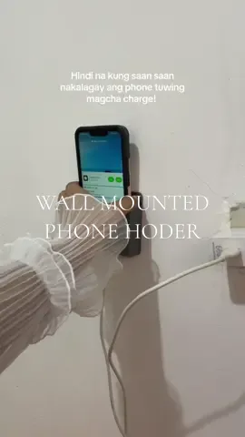 Ito ang must have! Napaka useful nito!  #phoneholde #wallmountedphoneholder #affordable #phonechargingholder 