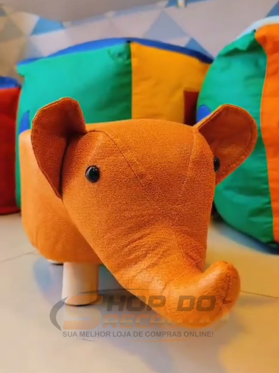 BANQUETA PUFF EM FORMATO DE ANIMAL #tiktokshop @4HUB E-IMPORTS 