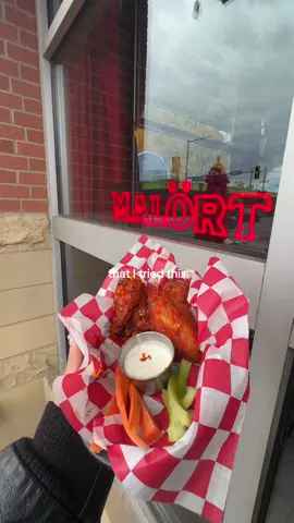 would you try Malört wings 😅 📍MST  2200 Market St Denver, CO  80205 #denver #denvercolorado #denverfood