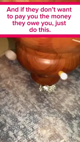 And if they don't want to pay you the money they owe you,just do this on a clove of garlic,write the name of the person who owes you,on the other side write the amount,find a piece of aluminum foil,place the garlic on the foil,sprinkle whole peppercorns on it,wrap it with great faith put it under the leg of your bed,and say this they will feel the weight in their life,until they pay me the money that belongs to me. #witch #witchtok #witchcraft #witches #Florida #miami #newyork #california #Arizona