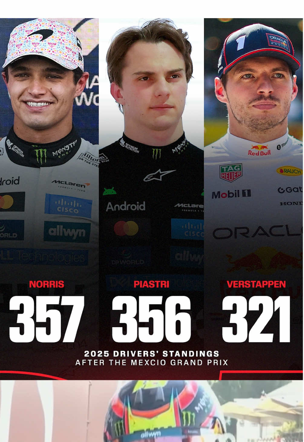 A new #McLaren driver is now leading the Drivers' Championship 👀 #formula1 #f1 #racing 