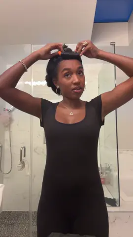 flexi rod take down, I only had these in for like an hour so it didn’t stay but still cute! #hairtok #sewin #heatlesscurls 