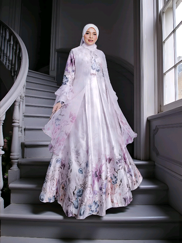 NEW RIZKIYA SERIES BY HUMAIRA SYARI GAMIS ARMANY SILK PREMIUM SEMI OUTER ORGANZA PRINTING SET HIJAB VOAL SCARF Mewah Abaya Umroh#gamispremium#gamismewahelegant#gamiskondangan#gamisarmany#fyp 
