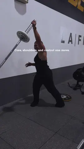 Landmine rotations: full-body power move 🏋🏽‍♀️🔥 #LandminePress #GymTok #GirlsWhoLift #StrengthTraining #fypシ   