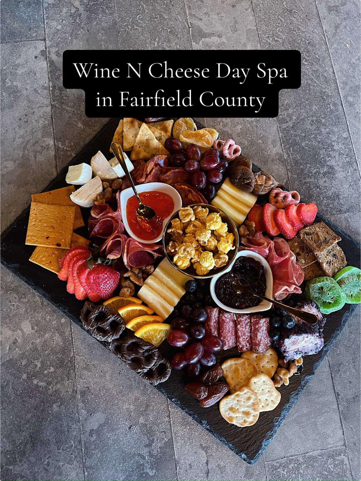 Save this video for your next spa day 💆‍♀️✨ I’ve been to @Wine_N_Cheese_DaySpa several times and it’s easily one of my favorites in Fairfield County. Not only are the services amazing, but you also get access to a full bar and delicious bites. I’m talking about some of the cutest charcuterie boards you’ve ever seen. 🧀🍇 If it’s your first visit, go for the Lavender Spa Pedicure. It includes exfoliation, a callus and paraffin treatment, a 15-minute hot stone massage, and my personal FAV, the jelly bath!! It feels like you’re floating on a cloud. THIS is the gift to give this season (whether that’s to yourself or a loved one!) so go book that spa day ASAP 💅 . . . . #connecticut #connecticutspa #dayspa #thingstodoct #cteats 