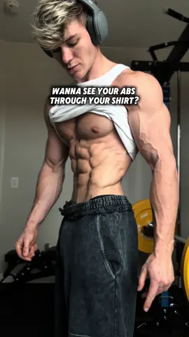 Stop doing a billion sit-ups and train your abs like a man 😈 with INTENSITY, WEIGHT and PROGRESSIVE OVERLOAD. do you grow your chest with just pushups? No sirrrr - Featuring the @liftoff_app to see my ranking  - #abs #sixpack #shredded #abworkout #gym 