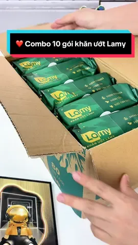 ❤️ Combo 10 gói khăn ướt Lamy 80 tờ/ bịch #cindythuytichcuc #khanuotlamy