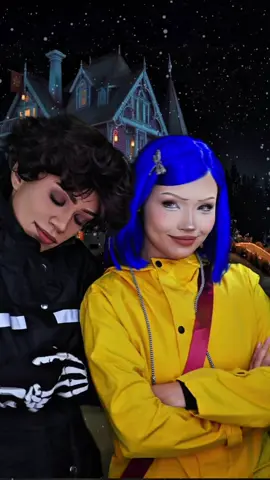 Coraline & Wybie 🪡🧵 @𝕯𝖆𝖓 #cosplay #costume #disfraz 