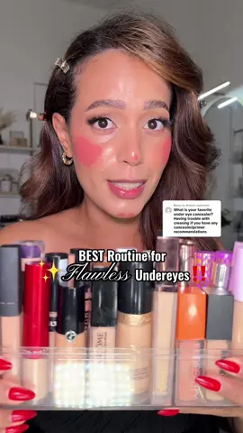Replying to @Annie If your concealer creases under your eyes, this routine is for YOU‼️‼️ 👀✨ This is my full flawless undereye routine step by step: • Eye cream to hydrate — @Clinique all about eyes • Color correct — @Huda Beauty Faux Filter in Peach • Concealer — @Tower 28 Beauty Serum Concealer or HB  Faux Filter   • Set with a lightweight powder — HB Easy Bake Setting Powder- @carslan_us or  @makeupbymario for dry or mature skin❤️ Bright, smooth, no creasing — every single time ✅ Save this routine for your next makeup day and comment your skin type 🥹 💬✨ #undereyeroutine #flawlessundereye #creaseproofconcealer #concealertips  #settingpowder #makeupforbeginners #makeuphacks #makeuptipsandtricks #concealertutorial #beautyroutine #makeuprecommendations #hoodedeyesmakeup #dryskinmakeup #matureskinmakeup #viralbeautyhacks 