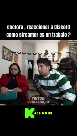 ser streamer es trabajo? XD #jefrain #jefrainclips #humor #streamer #psicologa preguntas kick Perú clips 