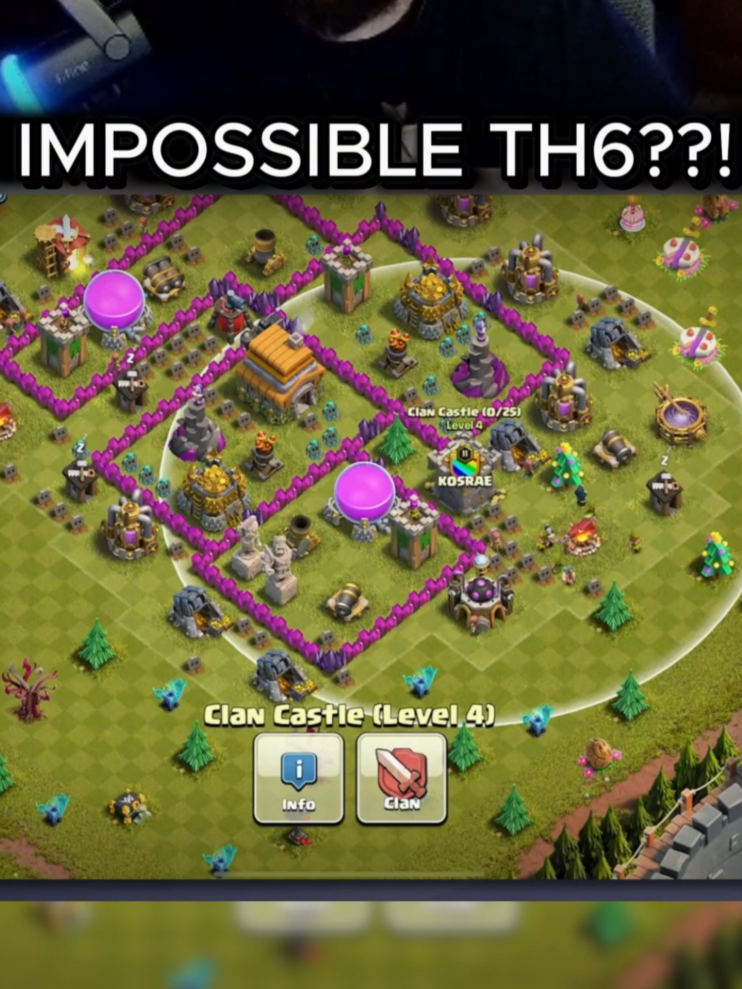 Is this an impossible th6??! what do you think? #clashofclans #th6