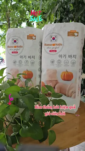 Tã bỉm Hanakids combo 2 bịch=100 miếng.giá ưu đãi ạ #bỉm #mevabe #tabimchobe 