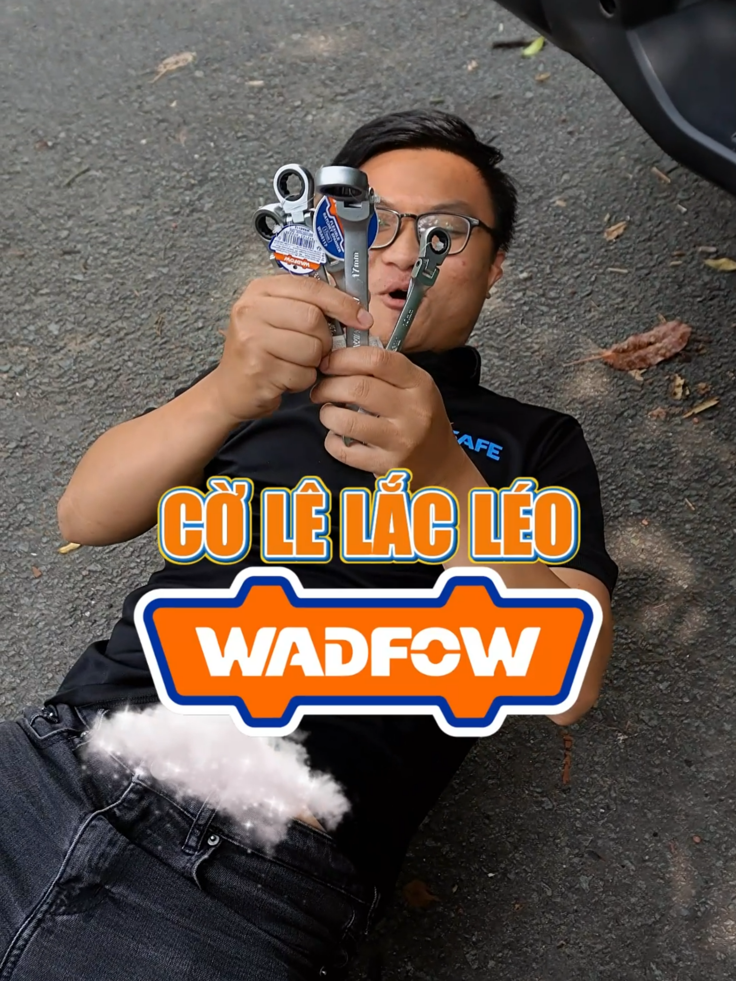 Cờ lê lẻ vòng miệng tự động lắc léo Wadfow - có thiết kế Ratchet linh hoạt với khả năng xoay đầu 180 độ, giúp thao tác dễ dàng ở những vị trí khó tiếp cận #XSafe #Wadfow #Tools #DIY #TotalVietNam