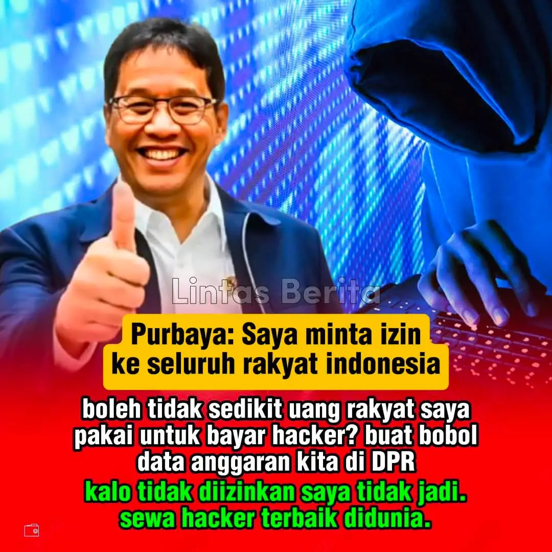 Menkeu Purbaya Siapkan Gebrakan Baru: Sewa Hacker Lokal Demi Bongkar Anggaran Tak Jelas Jakarta — Menteri Keuangan Purbaya Yudhi Sadewa kembali membuat gebrakan tak biasa. Kali ini, ia menyampaikan niat untuk menggandeng tim hacker lokal guna menelusuri dan memperkuat sistem keuangan negara, termasuk menelusuri aliran anggaran rakyat yang selama ini tersimpan di DPR dan lembaga terkait. Langkah ini, menurut Purbaya, merupakan bagian dari upaya transparansi total dalam pengelolaan keuangan negara. Ia bahkan dengan rendah hati menyampaikan kepada publik, “Kalau rakyat izinkan, saya pakai sedikit saja uang rakyat untuk bayar para ahli keamanan siber ini. Mereka akan bantu kita bongkar data anggaran yang selama ini tertutup,” ujar Purbaya di sela rapat internal. Walau berita ini masih belum dikonfirmasi secara resmi, dukungan rakyat di media sosial mengalir deras. Banyak warganet memuji langkah berani Purbaya yang dianggap sebagai “angin segar” bagi reformasi keuangan nasional. “Kalau tujuannya buat bongkar kebocoran dan lindungi uang rakyat, kita dukung penuh!” tulis salah satu komentar yang viral. Sejumlah pengamat menilai langkah Purbaya ini menunjukkan era baru transparansi keuangan, di mana teknologi dan kejujuran bersatu untuk membersihkan sistem birokrasi dari potensi penyelewengan. Jika benar terealisasi, program ini akan menjadi pertama kalinya dalam sejarah di mana hacker lokal dilibatkan secara resmi oleh pemerintah untuk menjaga, bukan menyerang — bukti bahwa inovasi dan keberanian bisa menjadi senjata baru dalam memerangi korupsi dan kebocoran anggaran. #purbaya #beritaviral #menkeu 