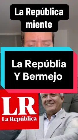 El diario #larepublica miente. El #congresista de #perulibre #guillermobermejo no es un perseguido político. La #izquierdamiserable usa la violencia y la mentira, porque no puede con el diálogo y la verdad. 