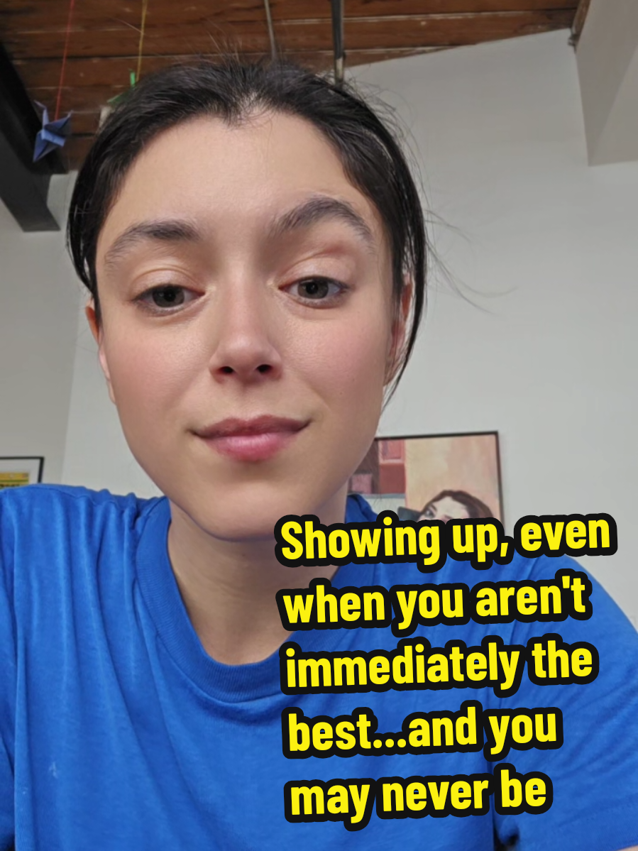 Our experience is about SO MUCH MORE than doing it perfectly.  Past me could NEVER. She would have quit day 1. Today, I can see improvements and confidently ask for help or clarification. This is growth, baby!  #formerlygiftedkid #musicaltheatre #recoveringperfectionist #parkandbark #wannabedancer 