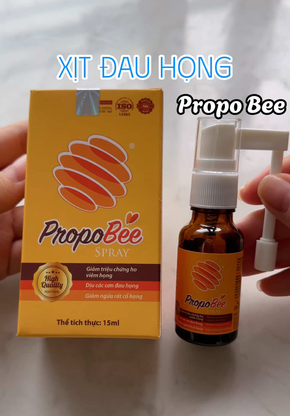 Mùa này dễ ho cảm, đau họng nên có thêm chai xịt họng trong túi cho an tâm #dkpharma #xithong #propobee 