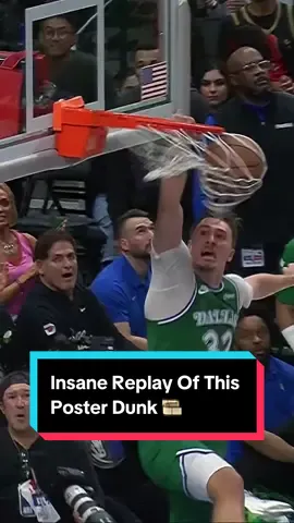 Replying to @NBA This replay of Coop’s dunk is TOO NICE 💰 #NBA #basketball #CooperFlagg #Mavs #Dunk