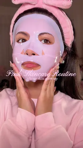 3 hour skincare glow up reset ⭐️💕 pink skincare routine, nighttime 3 hour pink skincare routine 💕 @medicube global #medicubeskincare #medicube #skinreset #GlowUp #pinkaesthetic 