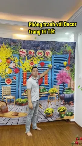 Tranh Tết , Phông tranh vải Decor trang trí Tết, có nhiều mẫu và size lựa chọn [ P258 ] #_longmet8  #tranhtet  #phongnentrangtritet  #decortet 
