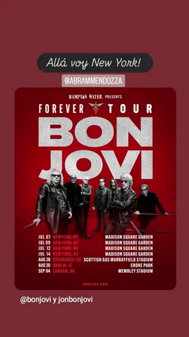 #forevertour #bonjovi❤️ #2026 #newyork #allavoy🙏🏻❤️ 