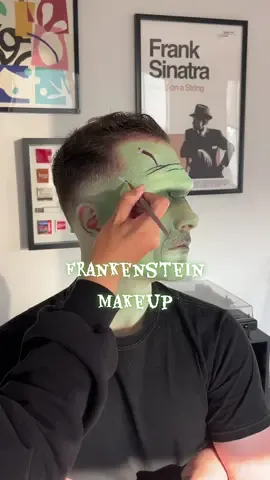 turning my boyfriend into Frankenstein🧟‍♂️ it’s our yearly tradition to do a fun look together and this was my first time attempting a prosthetic😅  @Christian Alatorre  @Crayola model magic clay @Mehron Makeup paradise paint palette @UCANBE athena palette #frankensteinmakeup #frankenstein #halloweenmakeup #menshalloweencostume #halloweenlook 