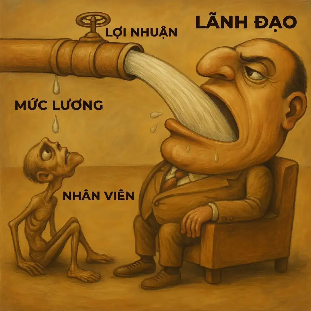 Bức tranh này không chỉ là nghệ thuật – mà là tấm gương phản chiếu hiện thực trong nhiều tổ chức ngày nay. Nơi người làm nhiều nhất lại hưởng ít nhất, còn người ngồi cao nhất lại nhận hết lợi ích. Cách “quản trị từ trên xuống” từng khiến doanh nghiệp tăng trưởng, nhưng giờ đây, nó đang khiến con người mệt mỏi, xa cách và đánh mất động lực. Một tổ chức chỉ thật sự bền vững khi người đứng đầu biết cúi xuống lắng nghe, và người ở dưới được nhìn thấy, được công nhận, được phát triển. Văn hoá doanh nghiệp không nằm ở những khẩu hiệu đẹp trên tường, mà ở sự công bằng, lòng biết ơn và tinh thần sẻ chia mỗi ngày. Lãnh đạo không phải là người giỏi nhất, mà là người giúp đội ngũ của mình trở nên giỏi hơn. Hạnh phúc không đến từ việc lãnh đạo nhận nhiều hơn, mà đến khi mọi con người trong tổ chức cùng phát triển và hạnh phúc. 👉 Theo bạn, điều gì khiến một người lãnh đạo thật sự được tôn trọng – quyền lực hay sự thấu cảm ? #VanHoaDoanhNghiep #LanhDaoTruyenCamHung #NguoiDanDauHanhPhuc #TruyenCamHungSong #LanhDaoBangTraiTim