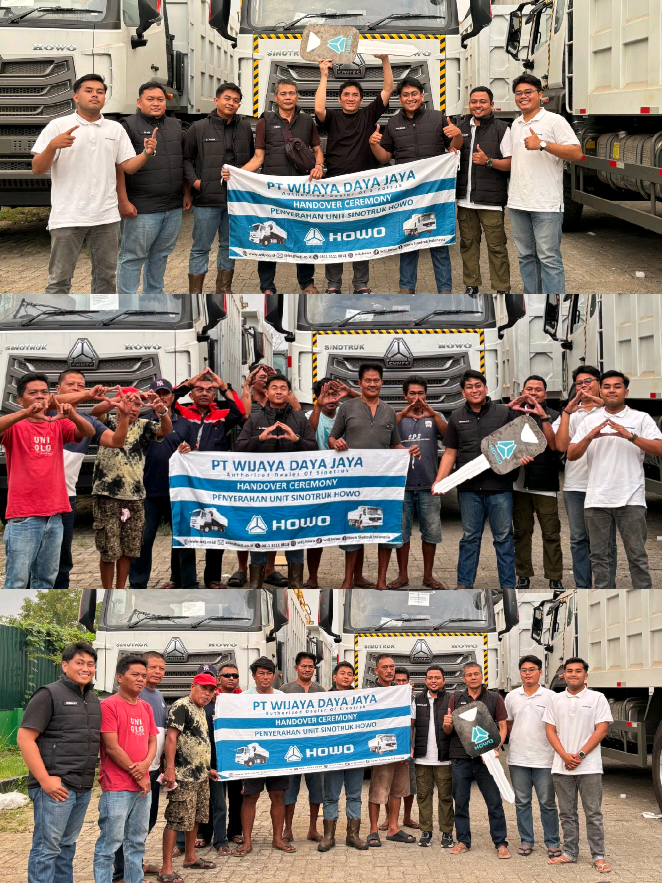 Sukses selalu untuk PT Ceria Nugraha Indotama 9 unit truk telah resmi diserahkan. Terima Kasih atas kepercayaannya 🚚💨  #wdj #howo #sinotruk #truktangguh #wdjmakassar 