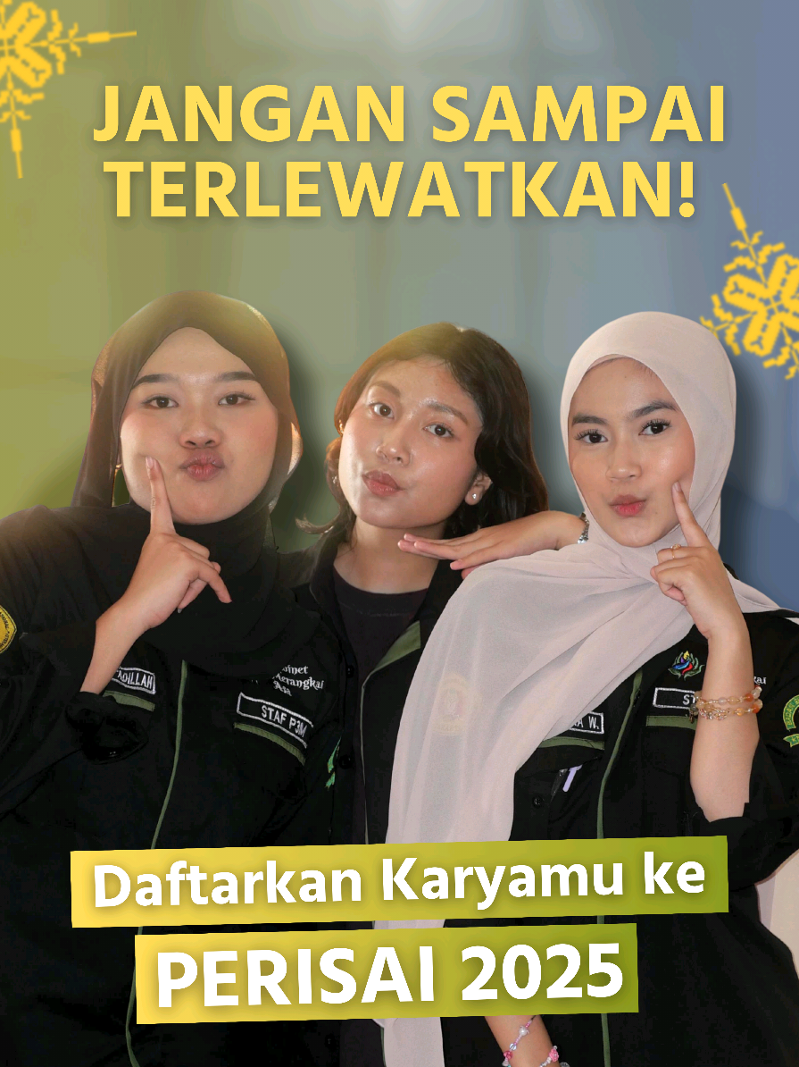 [TUNJUKAN EKSPRESIMU MELALUI KARYA TERBAIK!] Halo, Keluarga Mahasiswa UPNVJ! Dalam rangka memperingati 16 Hari Anti Kekerasan Terhadap Perempuan (16 HAKTP), PERISAI 2 hadir sebagai ruang ekspresi dan pemulihan bagi para penyintas kekerasan, sekaligus wadah bagi siapa pun yang ingin menunjukkan dukungan dan solidaritas melalui karya seni bertema: “Heal the Pain: Make the Wounds into Our Strength.” Kamu bisa mengirimkan karya berupa lukisan, karya tulis, fotografi, video, maupun bentuk kreatif lainnya. Seluruh karya akan dipamerkan dalam Pameran PERISAI 2. Benefit Peserta: 1. Karya akan dipamerkan di Pameran PERISAI 2 2. Nama pembuat tercantum di samping kreasinya selama pameran berlangsung Lini Masa Kegiatan: 1. Pengumpulan Karya: 13 Oktober–5 November 2025 2. Pelaksanaan Pameran: 10–11 November 2025 Kirim karyamu melalui tautan berikut: 🔗https://bit.ly/FormPendaftraranKaryaPameranPerisai2?r=qr Panduan Teknis Karya: 🔗bit.ly/PanduanTeknisPameranPERISAI2 Narahubung: 📲Marsella Budiman ID LINE: marsellabudiman03 WhatsApp: 088289655399 Salam hangat, Bidang Pemberdayaan Perempuan dan Perlindungan Mahasiswa #BEMUPNVJ2025  #KabinetMerangkaiAsa  #BeragamBerdayaSinergikanKarya 
