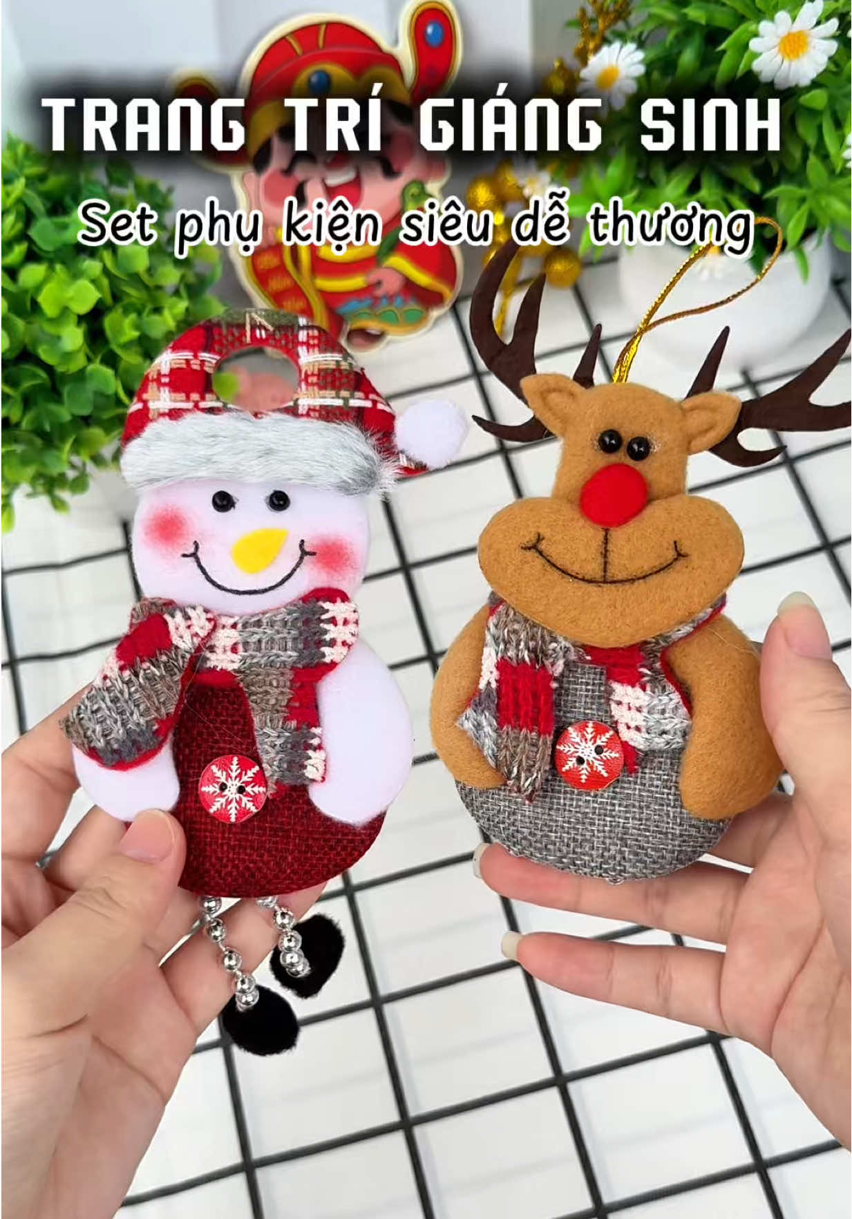 Phụ kiện trang trí cây thông Noel siêu dễ thương 🎄🎄🎄#emthuygiadung #trangtrigiangsinh #decornoel #trangtricaythong #phukiennoel 