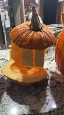 Is my pumpkin good #pumpkin #carvingpumpkin #fyp 