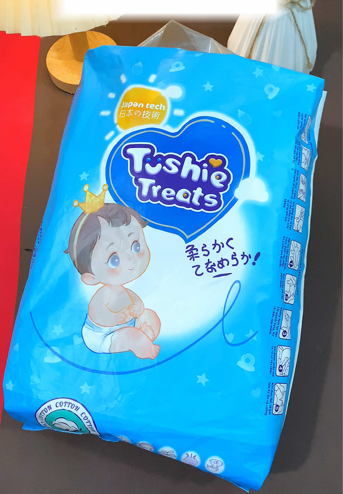 Bỉm / Tã Dán Tushie Treats siêu thấm hút nhanh ,nhẹ,luôn khô thoáng #bimtushietreats #tadantushietreats #tabimchobe #tadansosinh #tabimtreem 
